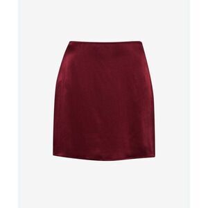 NEW Anthropologie Merlot Mini Skirt Gossip Girl Old Money Vintage Chic Night Out